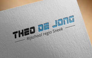 Logo ontwerp Rijschool Theo de Jong